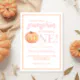 Little Pumpkin Pastel Pink Fall First Birthday Invitation | Zazzle