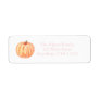 Little Pumpkin Pastel pink Return Address Labels