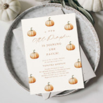 Little Pumpkin Patch Fall Baby Shower Invitation