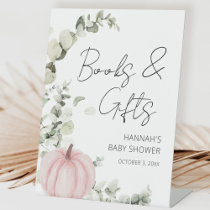 Little Pumpkin Pink Baby Shower Gifts Sign