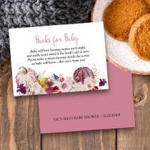 Little Pumpkin Pink Book Request Enclosure Card