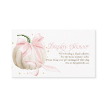 Little Pumpkin Pink Bow Display Shower