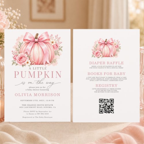 Little Pumpkin invitation theme