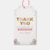 Thank You Gift Tags, Round Circle Gift Tag, 30 Pack, Off-White Paper, Rose  Gold, Foil Print Collection (Tag1 Rose Gold)