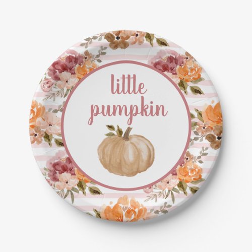 Little Pumpkin Plates Blush Little Pumpkin Baby 