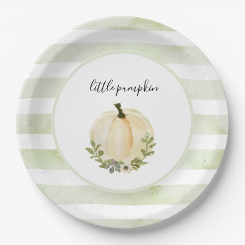 Little Pumpkin Plates Rustic Fall Baby Shower