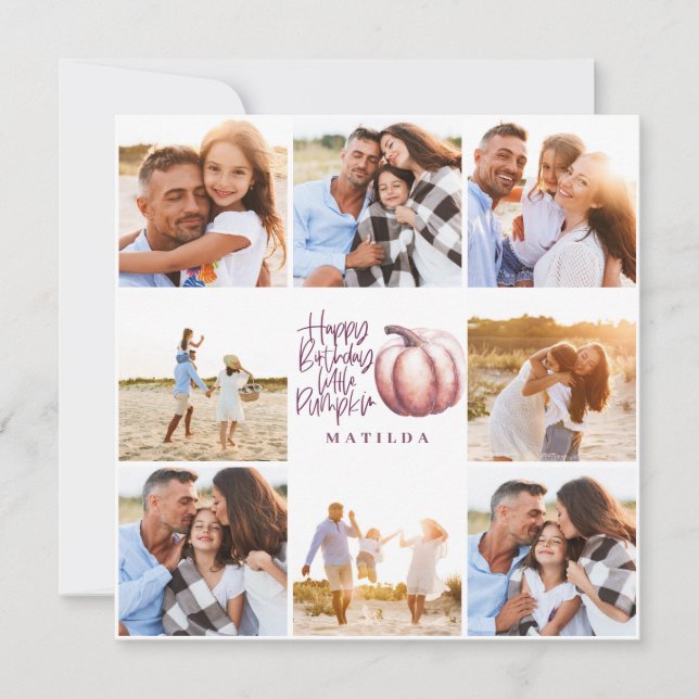 little pumpkin purple pink floral multi photo (Front)