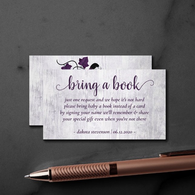 Little Pumpkin | Purple Purple Bring a Book Poem Enclosure Card (Creator Uploaded)