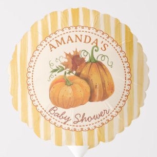Little pumpkin retro baby shower personalized balloon