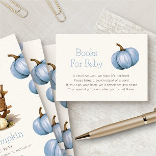Little Pumpkin Shower Books For Baby Enclosure Card