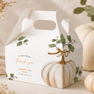 Little Pumpkin Thank you Baby Shower Favor Boxes