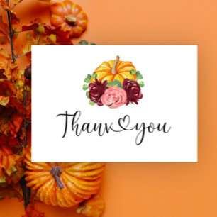 Little pumpkin thank you card