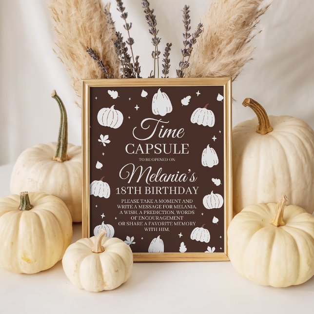 Little Pumpkin Time Capsule Table Sign (Creator Uploaded)