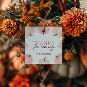 Little Pumpkin Turning One Birthday Favor Tags