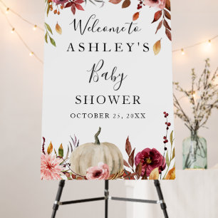 Little Pumpkin Welcome Baby Shower Foam Board