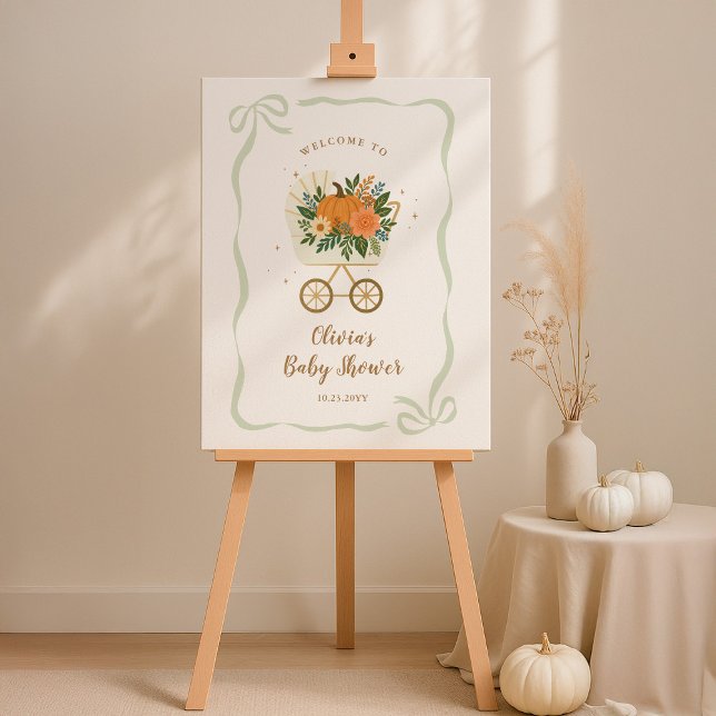 Little Pumpkin Welcome Sign Fall Baby Shower (Creator Uploaded)