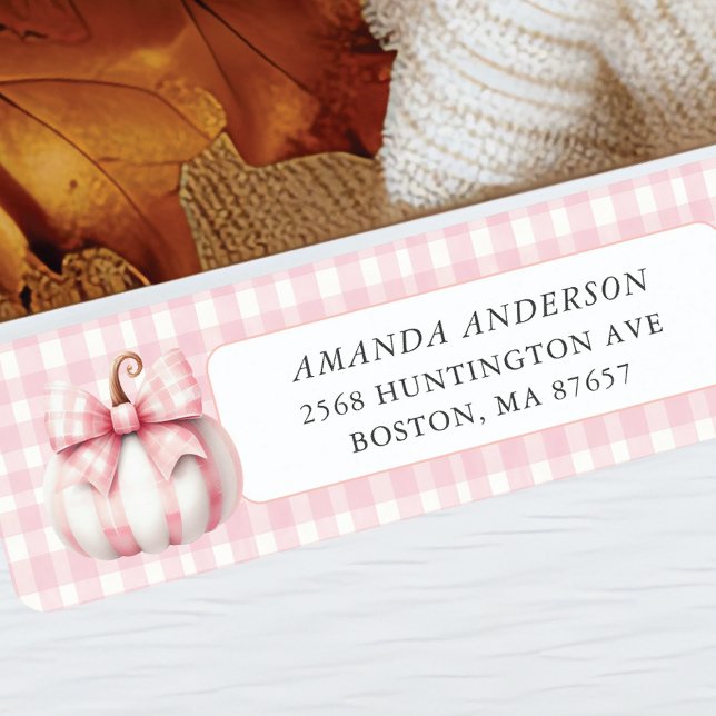 Little Pumpkin's Pink Gingham Label (Creator Uploaded)