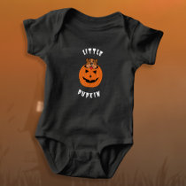 Little Pupkin Pumpkin & Dog Baby Burp Cloth