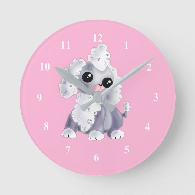 Little Puppy Clock - Custom Color (Front)