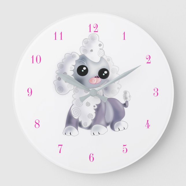 Little Puppy Clock - Custom Colors (Front)