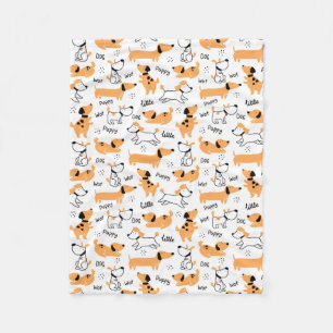 Little Puppy Fleece Blanket
