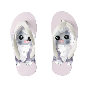 Little Puppy Kid's Flip Flops Pink