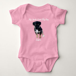 Little Pup's Pal: Personalized Dog Photo Baby Body Baby Bodysuit