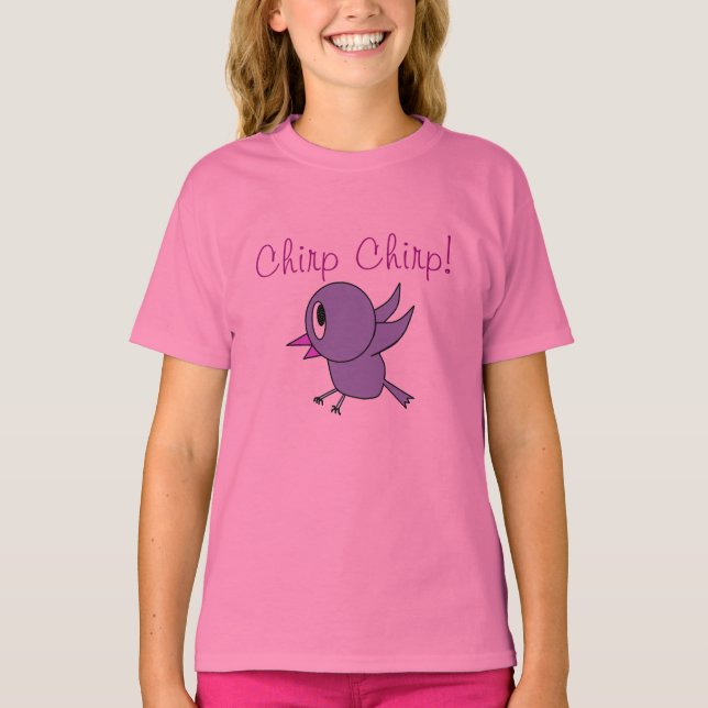 Little Purple Birdy T-Shirt (Front)