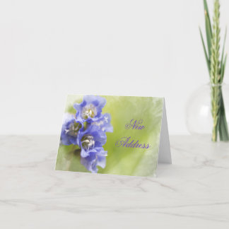 Little Purple Flowers Change of Address Announcement