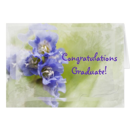 Little Purple Flowers Graduation Congratulations Card | Zazzle