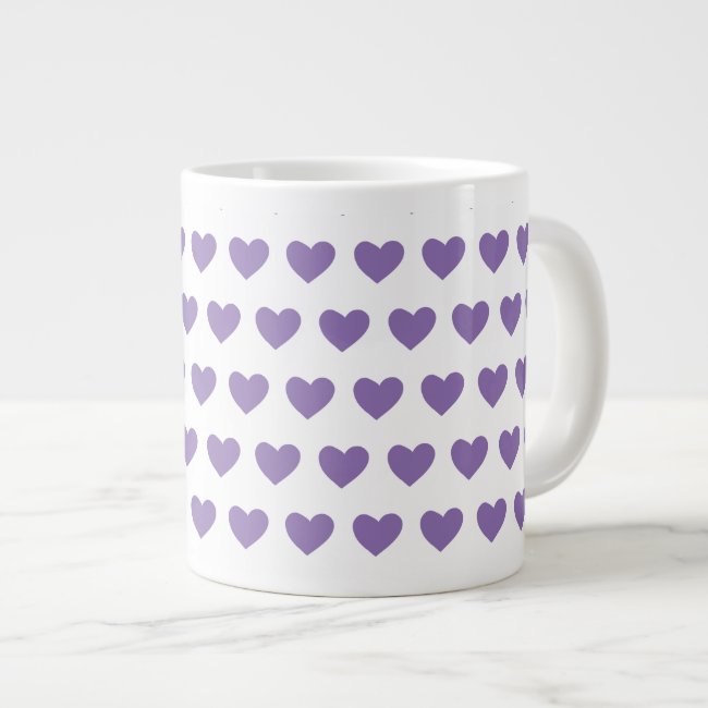 Little Purple Hearts Pattern - Romantic