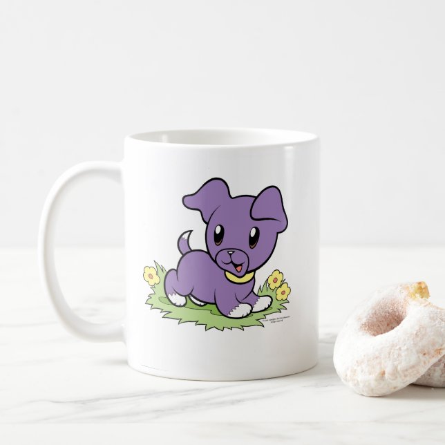 Little Purple Puppy Mug (With Donut)