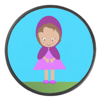 Little Purple Riding Hood Hockey Puck