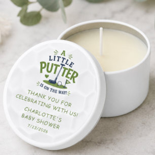 Little Putter Baby Shower Favor Candle Mini Candle Favors