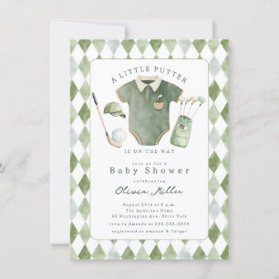 Little Putter Baby Shower Invitation