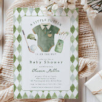 Little Putter Baby Shower Invitation