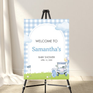 Little Putter Golf Baby Shower Welcome Sign
