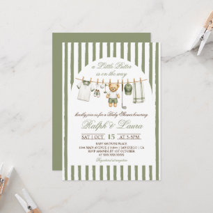 Little Putter Is On Way Baby Shower Invitation
