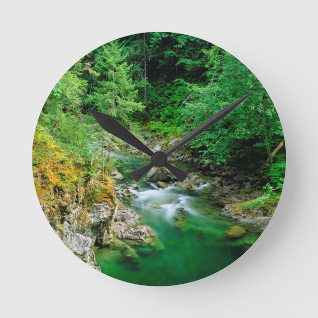 Little Qualicum River Round Clock (Front)