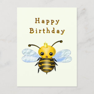 Little Queen Bee Birthday Card