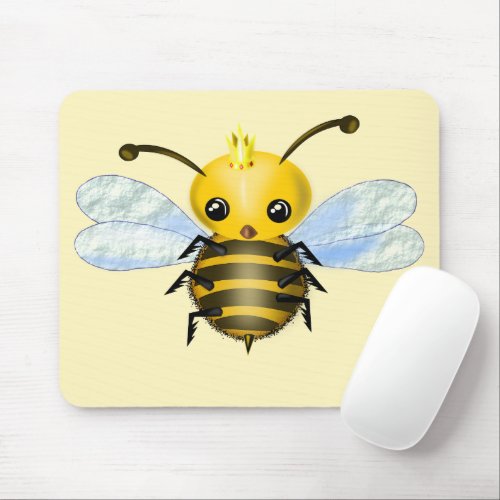 Little Queen Bee Mouse Pad _ Custom Colors