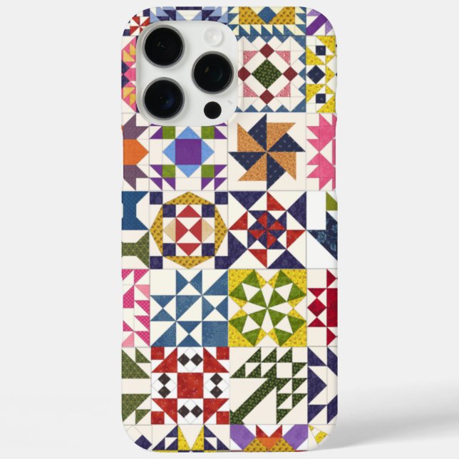 Little Quilt Blocks Phone Case - iPhone 16 Pro Max (Back)