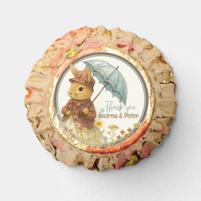 Little Rabbit Baby Shower Reese's Peanut Butter Cups (Front)