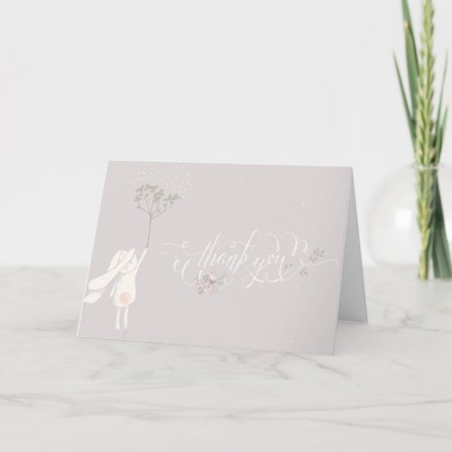 Little Rabbit Baby Shower Thank You Note