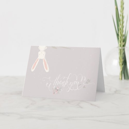 Little Rabbit Baby Shower Thank You Note II