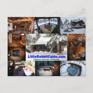 Little Rabbit Cabin Post Card