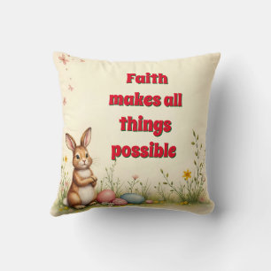 Little Rabbit Easter Vintage Popular Collection Throw Pillow