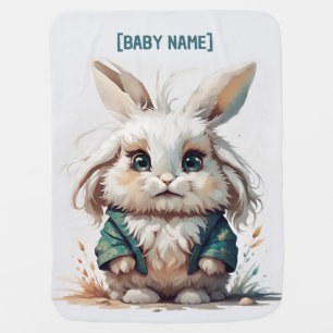 Little Rabbit Personalized Baby Blanket