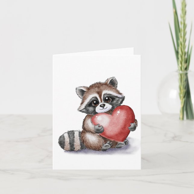 Little Raccoon Card (Front)