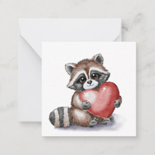 Little Raccoon Flat  Note Card